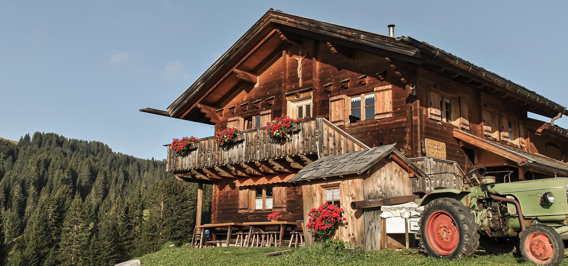 Almhütte auf der Seiser Alm 