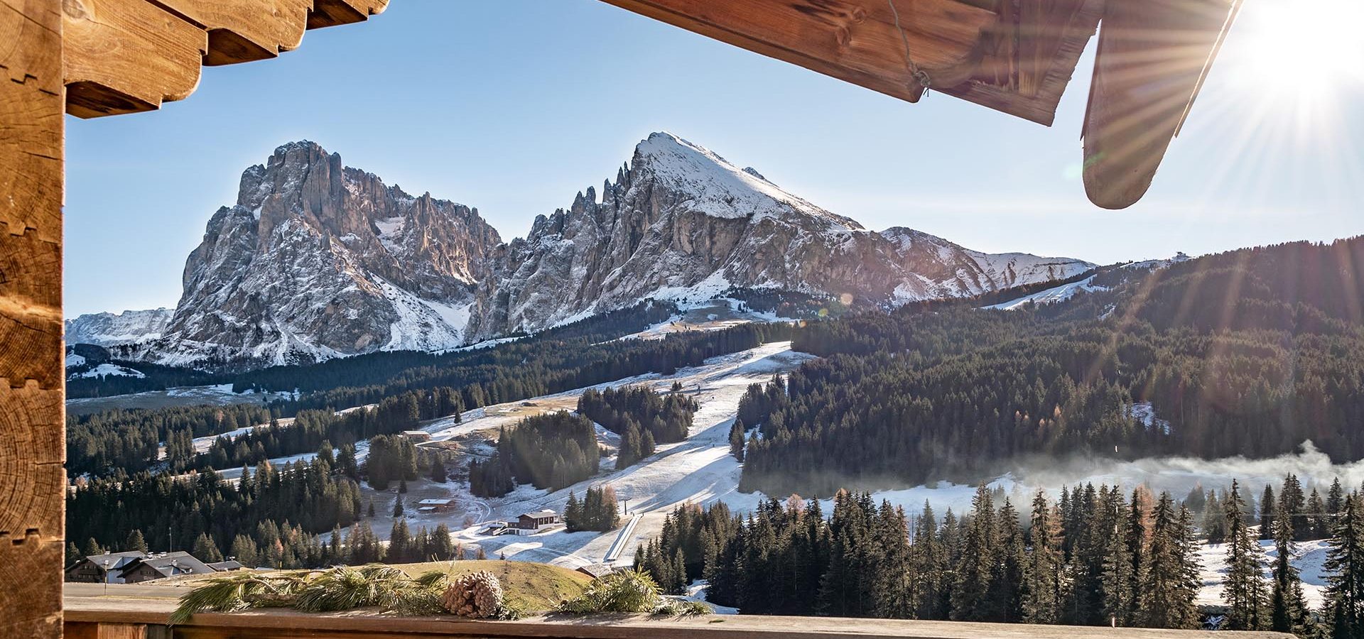 Almhütte auf der Seiser Alm 